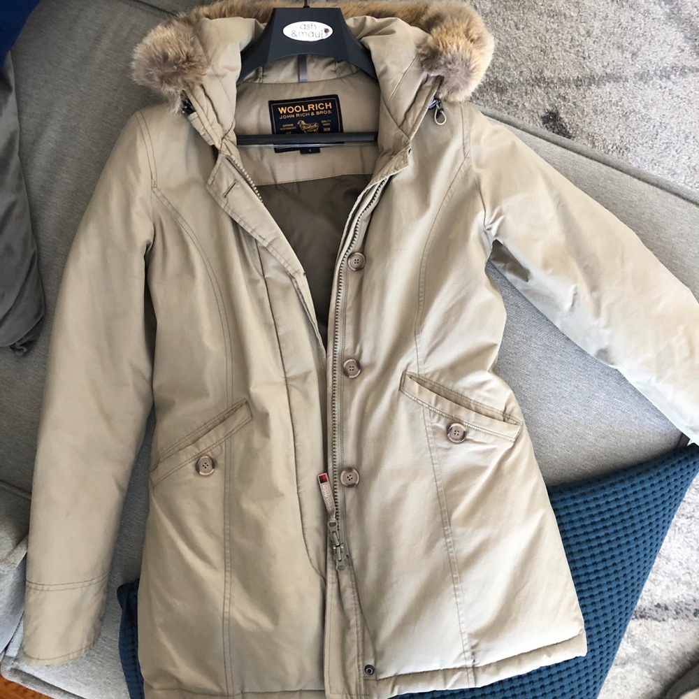 Woolrich parka  beige